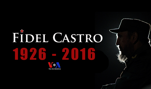 Voice of America (VOA) Spanish Service Facebook Page featured image following Fidel Castro's death in 2016.