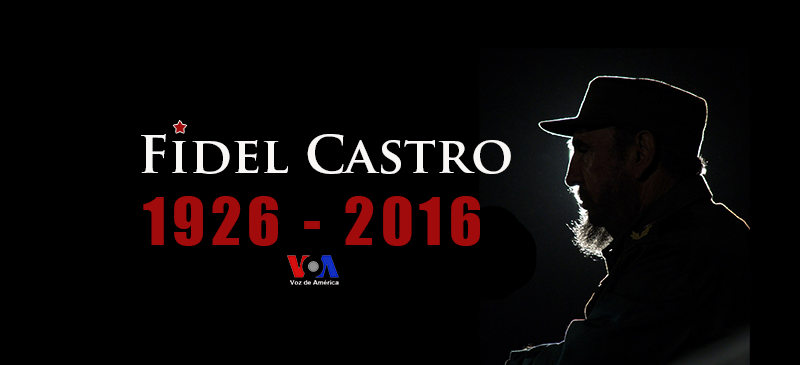Voice of America (VOA) Spanish Service Facebook Page featured image following Fidel Castro's death in 2016.